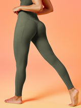 IUGA Flextight No Front Seam Scrunch Leggings With Pockets