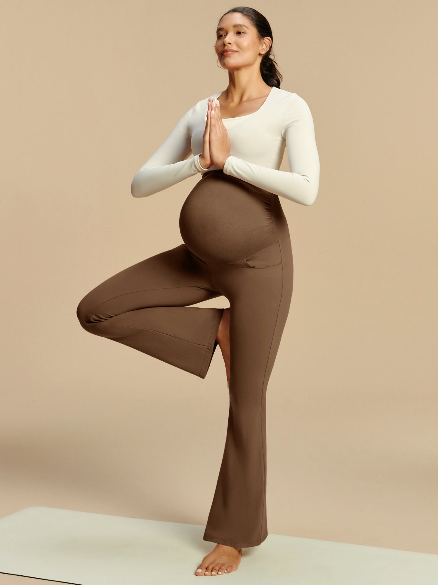 IUGA Maternity Leggings With Pockets Over The Belly | Affordable Yoga Leggings & Activewear by IUGA
