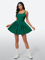 IUGA Easy Peezy Pleated Athletic Dress With Built-in Shorts - IUGA