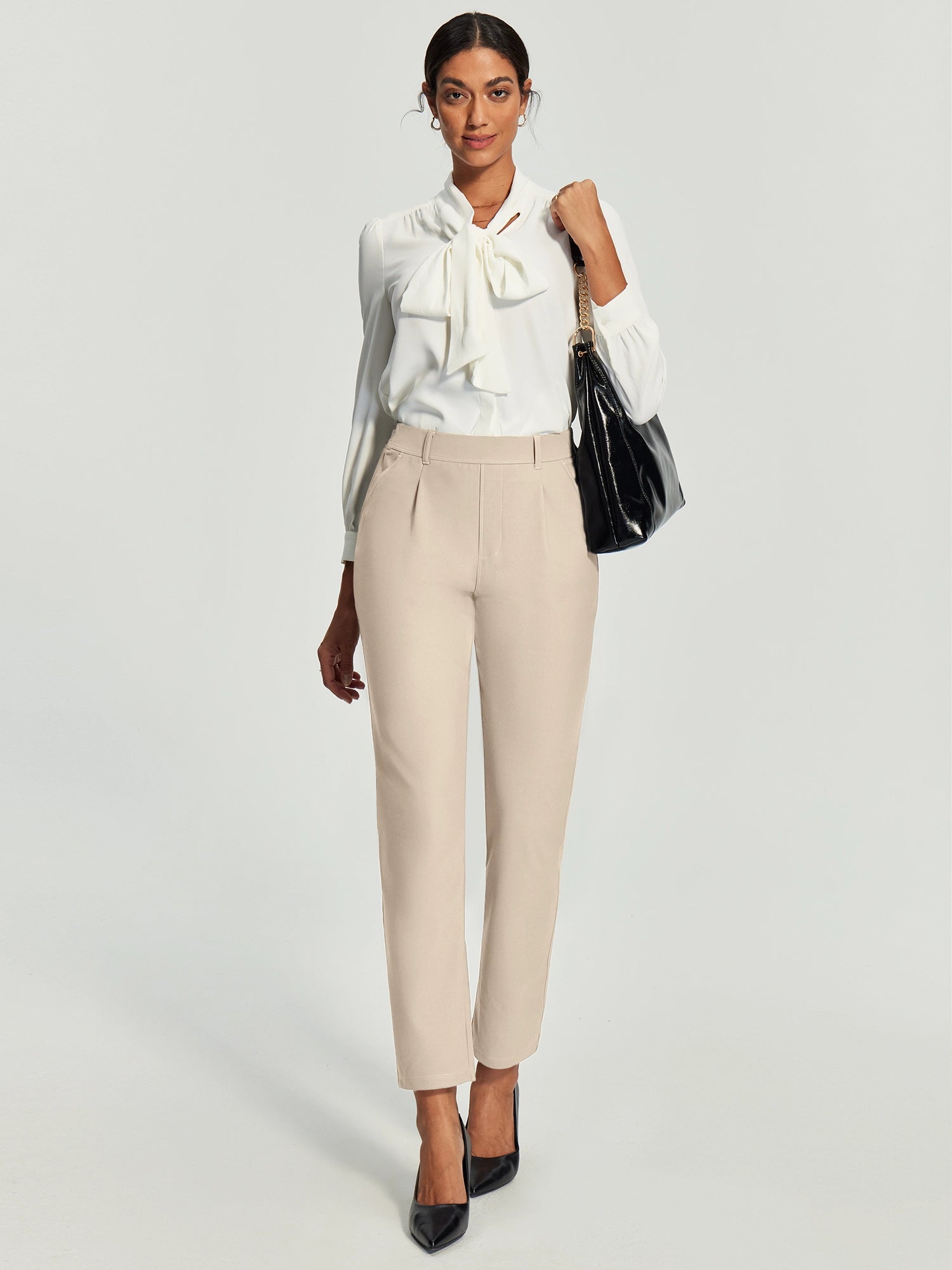 IUGA Stretch Comfy Skinny Leg Work Casual Pants | Affordable Yoga Leggings & Activewear by IUGA