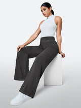 IUGA FlexDenim™ High-Waist Pull On Wide-Leg Jeans - IUGA