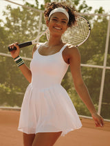 IUGA Easy Peezy Pleated Athletic Dress With Built-in Shorts - IUGA
