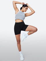 IUGA FlexDenim™ Stretchy High Waisted Pull On Jean Shorts With Pockets - IUGA