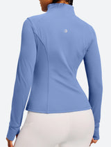 IUGA FlexTight Full Zip Lightweight Running Track Jacket With Thumbholes | Affordable Yoga Leggings & Activewear by IUGA