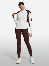 IUGA Turtleneck Long Sleeve Fleece Lined Thermal Shirts With Pockets | Affordable Yoga Leggings & Activewear by IUGA