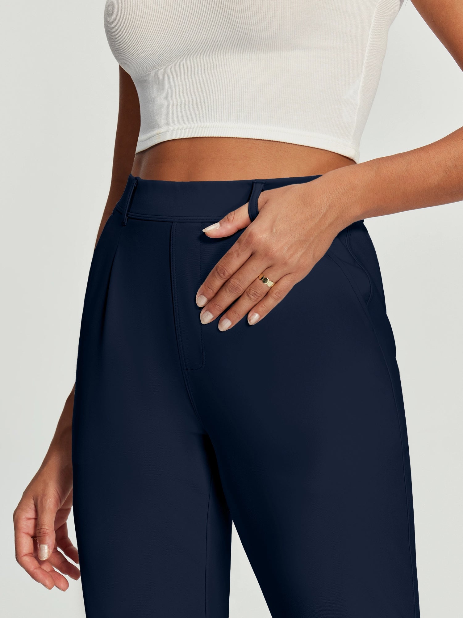 IUGA Stretch Comfy Skinny Leg Work Casual Pants | Affordable Yoga Leggings & Activewear by IUGA