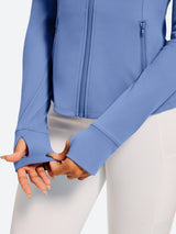 IUGA FlexTight Full Zip Lightweight Running Track Jacket With Thumbholes | Affordable Yoga Leggings & Activewear by IUGA