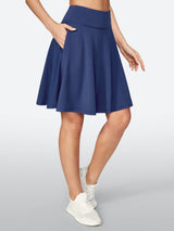 IUGA 20" High Waisted Knee Length Skirts With Pockets - IUGA