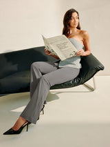 IUGA Stretchy High Waisted Pull On Bootcut Work Pants With Pockets