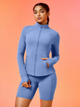 IUGA FlexTight Full Zip Lightweight Running Track Jacket With Thumbholes | Affordable Yoga Leggings & Activewear by IUGA